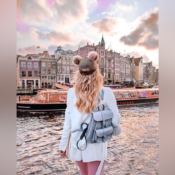 GRAFEA England Michelle Full Grain Utility Leather Baby Small Backpack in Grey - Picture 16 of 16